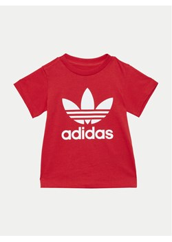 adidas T-Shirt Trefoil IX5115 Czerwony Regular Fit ze sklepu MODIVO w kategorii Koszulki niemowlęce - zdjęcie 182731425