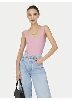 JDY Top Nanna 15290585 Różowy Slim Fit ze sklepu MODIVO w kategorii Bluzki damskie - zdjęcie 182731459
