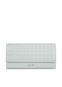 Calvin Klein Duży Portfel Damski Calvin Mini Quilt K60K611895 Szary ze sklepu MODIVO w kategorii Portfele damskie - zdjęcie 182731478