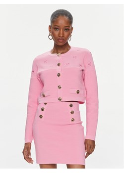 Pinko Kardigan Ciliegio 102881 A1LK Różowy Regular Fit ze sklepu MODIVO w kategorii Swetry damskie - zdjęcie 182731605