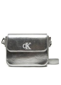Calvin Klein Jeans Torebka IU0IU00688 Srebrny ze sklepu MODIVO w kategorii Listonoszki - zdjęcie 182731666