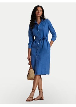 Polo Ralph Lauren Sukienka koszulowa 211943992004 Niebieski Regular Fit ze sklepu MODIVO w kategorii Sukienki - zdjęcie 182731858