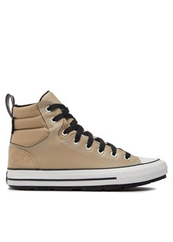 Converse Trampki Chuck Taylor All Star Berkshire Boot A04475C Beżowy ze sklepu MODIVO w kategorii Trampki męskie - zdjęcie 182732139