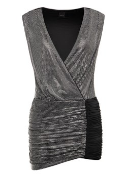Pinko Sukienka koktajlowa Gustone PE20 BLK01 1B14H0 Y67T Srebrny Slim Fit ze sklepu MODIVO w kategorii Sukienki - zdjęcie 182732155