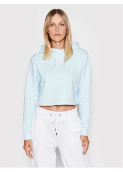 adidas Bluza adicolor Essentials HJ7847 Błękitny Regular Fit ze sklepu MODIVO w kategorii Bluzy damskie - zdjęcie 182732189