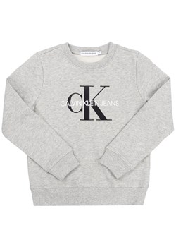 Calvin Klein Jeans Bluza Monogram Logo IU0IU00069 Szary Regular Fit ze sklepu MODIVO w kategorii Bluzy chłopięce - zdjęcie 182732197