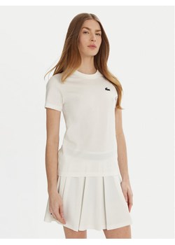 Lacoste T-Shirt TF9246 Biały Slim Fit ze sklepu MODIVO w kategorii Bluzki damskie - zdjęcie 182732337