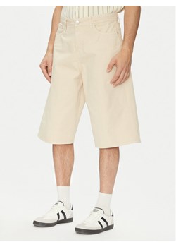 Jack&Jones Szorty jeansowe Owen 12277167 Beżowy Baggy Fit ze sklepu MODIVO w kategorii Spodenki męskie - zdjęcie 182732369