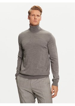 Hugo Golf San Thomas-M 50474174 Szary Slim Fit ze sklepu MODIVO w kategorii Swetry męskie - zdjęcie 182732409