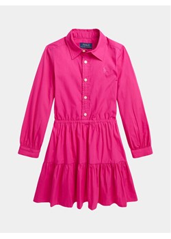 Polo Ralph Lauren Sukienka codzienna Tierdshrtdrs 312925702001 Różowy Regular Fit ze sklepu MODIVO w kategorii Sukienki dziewczęce - zdjęcie 182732427
