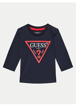 Guess Bluzka N84I24 K8HM0 Granatowy Regular Fit ze sklepu MODIVO w kategorii Bluzki dziewczęce - zdjęcie 182732497