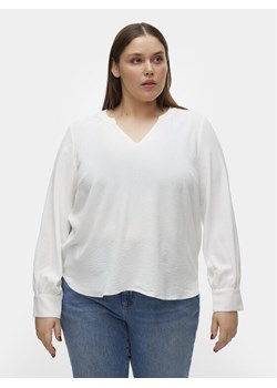 Vero Moda Curve Bluzka Alva 10301890 Biały Regular Fit ze sklepu MODIVO w kategorii Bluzki damskie - zdjęcie 182732607