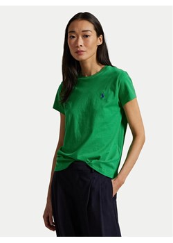 Polo Ralph Lauren T-Shirt 211898698032 Zielony Regular Fit ze sklepu MODIVO w kategorii Bluzki damskie - zdjęcie 182732669