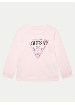 Guess Bluza K74Q12 KAUG0 Różowy Regular Fit ze sklepu MODIVO w kategorii Bluzy dziewczęce - zdjęcie 182732867