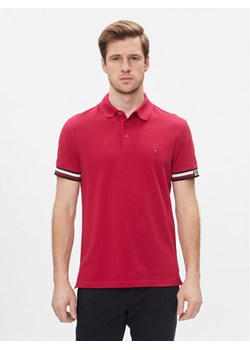 Tommy Hilfiger Polo Monotype Flag MW0MW33585 Czerwony Slim Fit ze sklepu MODIVO w kategorii T-shirty męskie - zdjęcie 182732888