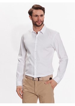 Lindbergh Koszula 30-203172 Biały Slim Fit ze sklepu MODIVO w kategorii Koszule męskie - zdjęcie 182732929