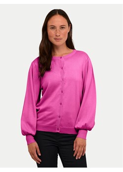 Kaffe Kardigan Lizza 10507299 Różowy Regular Fit ze sklepu MODIVO w kategorii Swetry damskie - zdjęcie 182732959