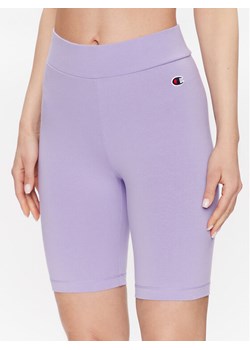 Champion Kolarki 116055 Fioletowy Slim Fit ze sklepu MODIVO w kategorii Szorty - zdjęcie 182733077