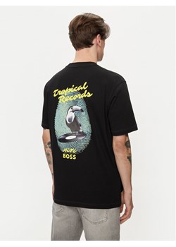 Boss T-Shirt Te_Records 50515553 Czarny Relaxed Fit ze sklepu MODIVO w kategorii T-shirty męskie - zdjęcie 182733155