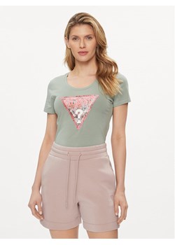 Guess T-Shirt W4GI21 J1314 Niebieski Slim Fit ze sklepu MODIVO w kategorii Bluzki damskie - zdjęcie 182733167