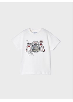 Mayoral T-Shirt 3003 Biały Regular Fit ze sklepu MODIVO w kategorii Bluzki dziewczęce - zdjęcie 182733215