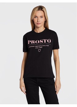 PROSTO. T-Shirt KLASYK Doji 1293 Czarny Regular Fit ze sklepu MODIVO w kategorii Bluzki damskie - zdjęcie 182733258