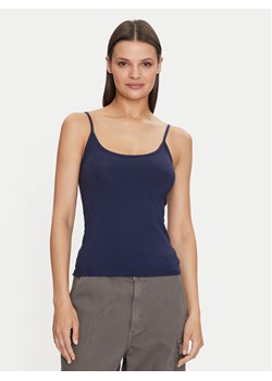 Gina Tricot Top 22470 Granatowy Slim Fit ze sklepu MODIVO w kategorii Bluzki damskie - zdjęcie 182733458