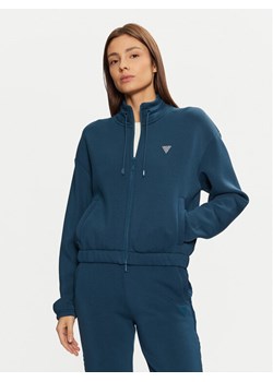Guess Bluza V4BQ14 K7UW2 Niebieski Regular Fit ze sklepu MODIVO w kategorii Bluzy damskie - zdjęcie 182733497