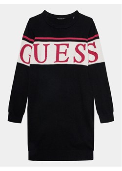 Guess Sukienka dzianinowa J3BK16 Z38B0 Czarny Regular Fit ze sklepu MODIVO w kategorii Sukienki dziewczęce - zdjęcie 182733617