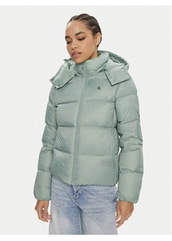 Calvin Klein Jeans Kurtka puchowa J20J223571 Zielony Regular Fit ze sklepu MODIVO w kategorii Kurtki damskie - zdjęcie 182733789