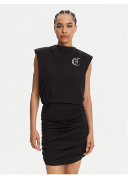 Just Cavalli Sukienka codzienna 78PAOE11 Czarny Regular Fit ze sklepu MODIVO w kategorii Sukienki - zdjęcie 182733829