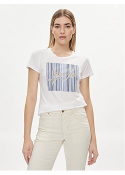 Liu Jo T-Shirt MA4340 JS923 Biały Regular Fit ze sklepu MODIVO w kategorii Bluzki damskie - zdjęcie 182733988