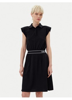 KARL LAGERFELD Sukienka codzienna A2W13038 Czarny Regular Fit ze sklepu MODIVO w kategorii Sukienki - zdjęcie 182734047