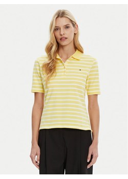 Tommy Hilfiger Polo 1985 WW0WW43224 Żółty Regular Fit ze sklepu MODIVO w kategorii Bluzki damskie - zdjęcie 182734206