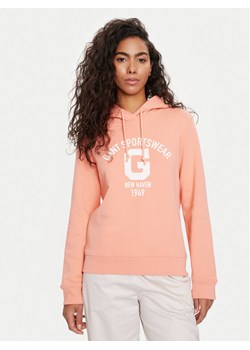 Gant Bluza Logo 4200847 Koralowy Relaxed Fit ze sklepu MODIVO w kategorii Bluzy damskie - zdjęcie 182734215