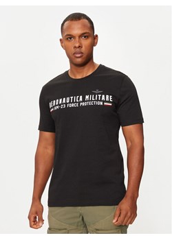Aeronautica Militare T-Shirt 242TS1942J538 Czarny Regular Fit ze sklepu MODIVO w kategorii T-shirty męskie - zdjęcie 182734216