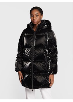 Tommy Hilfiger Kurtka puchowa Metallic WW0WW35935 Czarny Loose Fit ze sklepu MODIVO w kategorii Kurtki damskie - zdjęcie 182734329