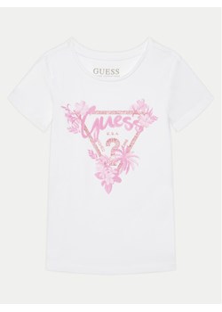 Guess T-Shirt K5GI14K6YW4 Biały Regular Fit ze sklepu MODIVO w kategorii Bluzki dziewczęce - zdjęcie 182734346
