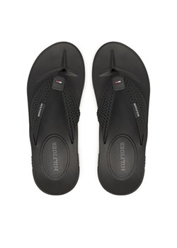 Tommy Hilfiger Japonki Molded Web Beach Sandal FM0FM05434 Czarny ze sklepu MODIVO w kategorii Klapki męskie - zdjęcie 182734379