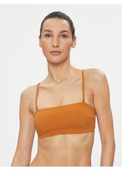 Calvin Klein Swimwear Góra od bikini KW0KW02042 Brązowy ze sklepu MODIVO w kategorii Stroje kąpielowe - zdjęcie 182734488