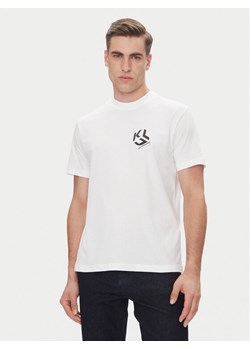 KARL LAGERFELD T-Shirt A2M17072 Biały Regular Fit ze sklepu MODIVO w kategorii T-shirty męskie - zdjęcie 182734499