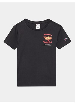 Champion T-Shirt 306375 Czarny Regular Fit ze sklepu MODIVO w kategorii T-shirty chłopięce - zdjęcie 182734619