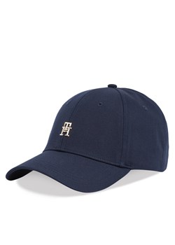 Tommy Hilfiger Czapka z daszkiem Elevated Chic Cap AW0AW17128 Granatowy ze sklepu MODIVO w kategorii Czapki z daszkiem damskie - zdjęcie 182734625