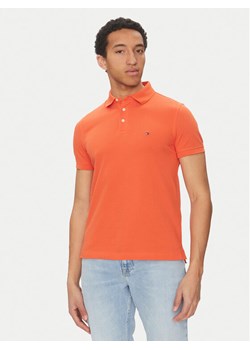 Tommy Hilfiger Polo 1985 MW0MW17771 Pomarańczowy Slim Fit - id: 0000304650307 - marki Tommy Hilfiger - 182734815 Tommy Hilfiger Polo 1985 MW0MW17771 Pomarańczowy Slim Fit ze sklepu MODIVO w kategorii T-shirty męskie - zdjęcie 182734815