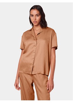 Triumph Koszulka piżamowa Silky Sensuality 10218320 Brązowy Relaxed Fit ze sklepu MODIVO w kategorii Piżamy damskie - zdjęcie 182734948