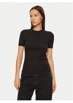 Calvin Klein T-Shirt K20K208052 Czarny Slim Fit ze sklepu MODIVO w kategorii Bluzki damskie - zdjęcie 182735017