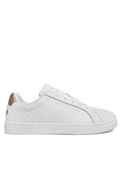 Tommy Hilfiger Sneakersy Essential Cupsole Sneaker Gold FW0FW07869 Écru ze sklepu MODIVO w kategorii Buty sportowe damskie - zdjęcie 182735055
