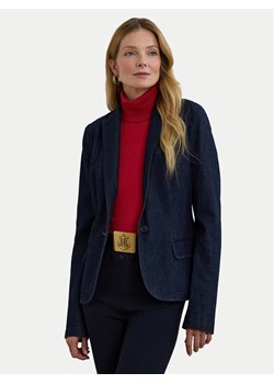 LAUREN RALPH LAUREN Marynarka 200957636001 Granatowy Straight Fit ze sklepu MODIVO w kategorii Marynarki damskie - zdjęcie 182735099
