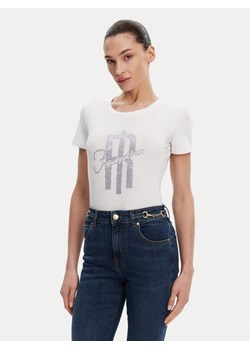 Fracomina T-Shirt FP25ST3002J449N5 Biały Slim Fit ze sklepu MODIVO w kategorii Bluzki damskie - zdjęcie 182735198
