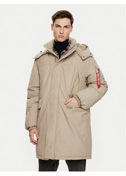 Alpha Industries Parka 148124 Brązowy Regular Fit ze sklepu MODIVO w kategorii Parki męskie - zdjęcie 182735208